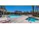 Resort-style pool with spa at 5402 Cross Meadows Ln, Las Vegas, NV 89122
