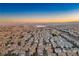 Wide aerial view of neighborhood with mountain backdrop at 6005 Bristol Crest Ln, Las Vegas, NV 89139