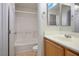Clean bathroom with tub and shower at 6005 Bristol Crest Ln, Las Vegas, NV 89139