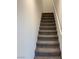 Modern carpeted staircase leading to the upper level at 717 Pickled Pepper Pl, Henderson, NV 89011