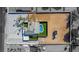 Aerial view showing a house, pool, and expansive backyard at 8645 Edmond St, Las Vegas, NV 89139