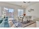 Elegant dining room with a modern table and six chairs at 10931 Cambridge Lakes Ave, Las Vegas, NV 89166