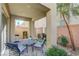 Covered patio perfect for outdoor dining at 11275 Idyllic Dr # 101, Las Vegas, NV 89135