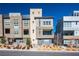 Contemporary townhome showcasing a private entrance, multi-story layout, and modern architectural design at 11809 Stone Run Ave, Las Vegas, NV 89138