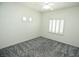 Simple bedroom with carpet and window with shutters at 1526 Carriagedale Ct, Las Vegas, NV 89110