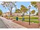 Community green space with trees and walking path at 1619 Wendell Williams Ave, Las Vegas, NV 89106