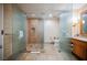 Spa-like bathroom with a large walk-in shower and toilet at 2000 Fashion Show Dr # 5400, Las Vegas, NV 89109