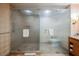 Large bathroom with a walk-in shower and double shower heads at 2000 Fashion Show Dr # 5400, Las Vegas, NV 89109