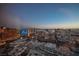 Aerial perspective of Las Vegas Strip, featuring hotels and entertainment venues at sunset at 2000 Fashion Show Dr # 5428, Las Vegas, NV 89109