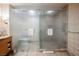 Spacious bathroom with two large walk-in showers and glass enclosures at 2000 Fashion Show Dr # 5428, Las Vegas, NV 89109