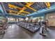 Well-equipped gym featuring cardio machines, weights, and ceiling fans at 2717 Mona Lisa St, Henderson, NV 89044