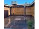 Covered patio with damaged wood and a granite floor at 3011 Liberty Cir, Las Vegas, NV 89121