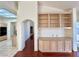 View of kitchen with light wood cabinets and granite countertops at 3012 Morning Ridge Dr, Las Vegas, NV 89134