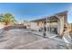 Backyard with covered patio and walkway at 3790 Morning Canyon St, Las Vegas, NV 89147