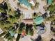 An aerial shot showcasing a home's location in a quiet mountain neighborhood at 4765 Silver Tip Trl, Mount Charleston, NV 89124