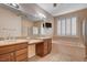 Double vanity bathroom with soaking tub and walk-in shower at 5026 Vincitor St, Las Vegas, NV 89135