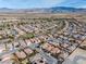 Aerial view of a residential neighborhood with mountain views at 5550 Carrara Pointe St, Pahrump, NV 89061