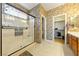 Bathroom features a large shower and stylish tile at 5550 Carrara Pointe St, Pahrump, NV 89061