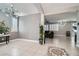 Bright dining room with tile floor and mosaic inlay at 5599 Valley Mill St, Las Vegas, NV 89148