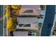 Aerial view of house featuring solar panels on roof at 5741 Pleasant Palms St, North Las Vegas, NV 89081