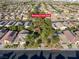 Aerial view showing home near Running Creek Park at 5741 Pleasant Palms St, North Las Vegas, NV 89081