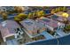 Aerial view of houses with solar panels on the roof at 5741 Pleasant Palms St, North Las Vegas, NV 89081