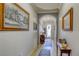 Entryway with tiled floor and decorative side tables at 5741 Pleasant Palms St, North Las Vegas, NV 89081