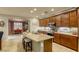 Well-equipped kitchen with granite countertops and island at 5741 Pleasant Palms St, North Las Vegas, NV 89081