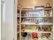 Well-stocked pantry with ample shelving for storage at 5741 Pleasant Palms St, North Las Vegas, NV 89081