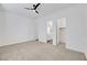 Bright and airy bedroom with ceiling fan at 6364 Cambridge Creek Ct, Las Vegas, NV 89149