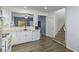 Kitchen with white cabinets and stainless steel appliances at 6382 Lonesome Lake St, Las Vegas, NV 89148