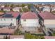 Aerial view showcasing the home's backyard and neighborhood at 6607 Musette Ave, Las Vegas, NV 89139