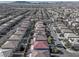 Aerial view of home and neighborhood, showcasing location at 6607 Musette Ave, Las Vegas, NV 89139