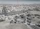 Aerial view showing a neighborhood park and distant city skyline at 6607 Musette Ave, Las Vegas, NV 89139