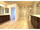 Spacious bathroom with double sinks, large shower, and separate tub at 6607 Musette Ave, Las Vegas, NV 89139