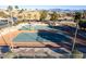 Well-maintained tennis and pickleball courts at 750 Arguello Cir, Mesquite, NV 89027