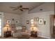 Bright living room with vaulted ceiling and cozy seating area at 7712 Wedlock Ln, Las Vegas, NV 89129