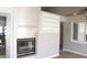 Fireplace and built-in shelving in the living room at 7712 Wedlock Ln, Las Vegas, NV 89129