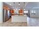 Modern kitchen with stainless steel appliances and island at 8284 Arden Ladder Pl, Las Vegas, NV 89117