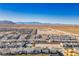 Modern houses in a developing community; aerial view at 9008 Rolling Pietra St, Las Vegas, NV 89166