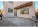 Nice sized backyard patio with exterior door access at 9494 Stillwater Bend Ln, Las Vegas, NV 89178