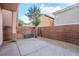 Private backyard with stamped concrete patio at 9494 Stillwater Bend Ln, Las Vegas, NV 89178