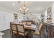 Dining area with hardwood floors and view of living room at 10330 Glacier Mist Ave, Las Vegas, NV 89149