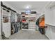 Spacious walk-in closet with ample shelving and hanging space for organized storage at 10330 Glacier Mist Ave, Las Vegas, NV 89149