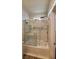 Bathroom with a shower/tub combo and modern tile at 11251 Hidden Peak Ave # 212, Las Vegas, NV 89135