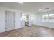 Open concept kitchen with island and modern cabinetry at 133 Dogwood St, Henderson, NV 89015