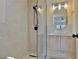 Modern bathroom with walk-in shower and floating vanity at 1405 Vegas Valley Dr # 337, Las Vegas, NV 89169