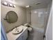 Updated bathroom with a new vanity and bathtub at 1963 Scimitar Dr # 0, Henderson, NV 89014