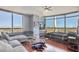 Bright bedroom with city views and hardwood floors at 200 Sahara Ave # 1708, Las Vegas, NV 89102