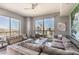 Spacious living room with city views and large sectional sofa at 200 Sahara Ave # 1708, Las Vegas, NV 89102